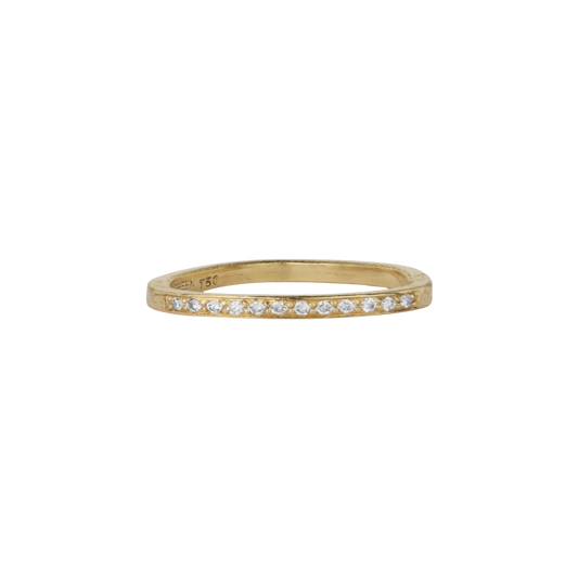 Eternity ring i 18kt. guld, med 12 stk små hvide diamanter