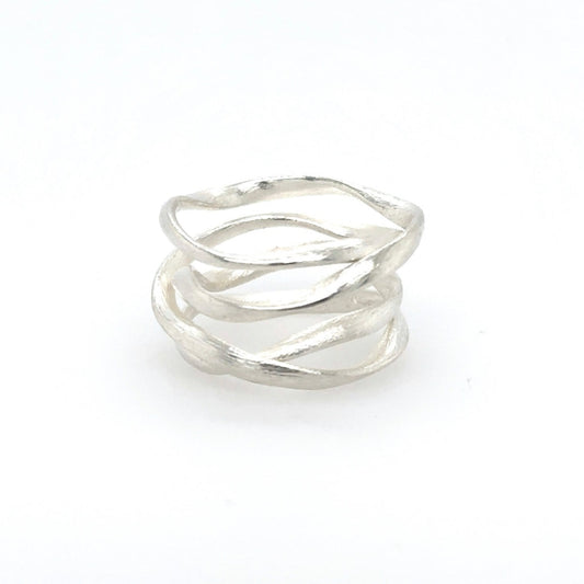 Flair ring no.4 in 925 sterling silver with 4 windings