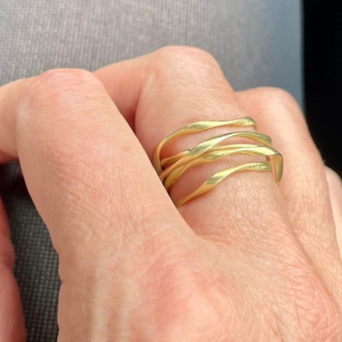 Flair ring no.5 in 18 kt. gold with 5 windings