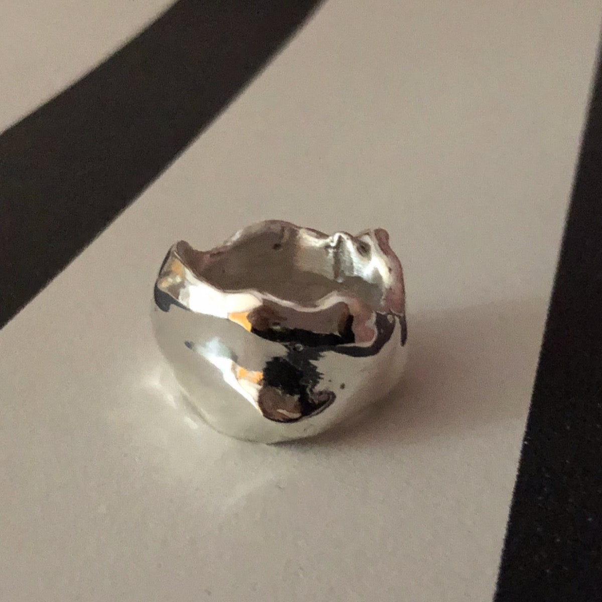 Sølv ring "Cocoon" No.2 i 925 sterlingsølv