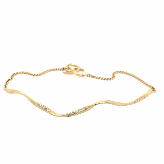 Flair Bracelet in 18 kt. gold with Diamonds